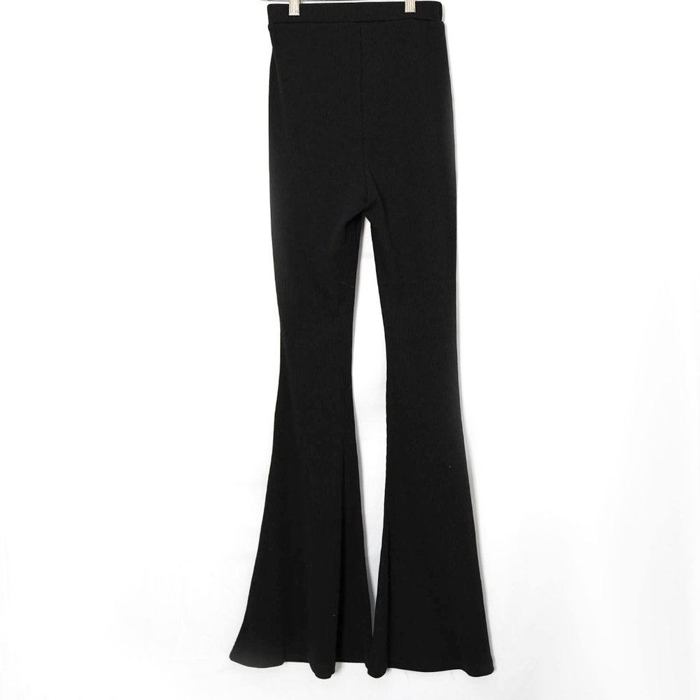 Princess polly high waisted wide leg pants in black